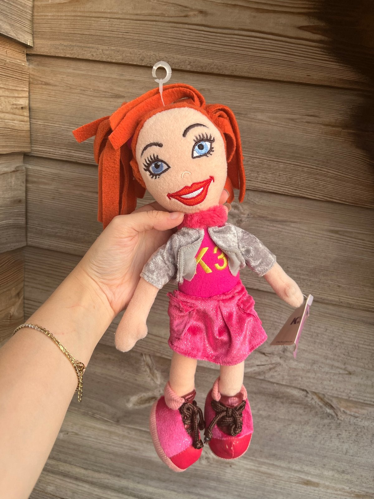 K3 Karen pop - Pluchen pop, Ophalen of Verzenden, Zo goed als nieuw, Overige typen