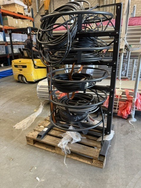 Hydraulische slangen haspel, Ophalen