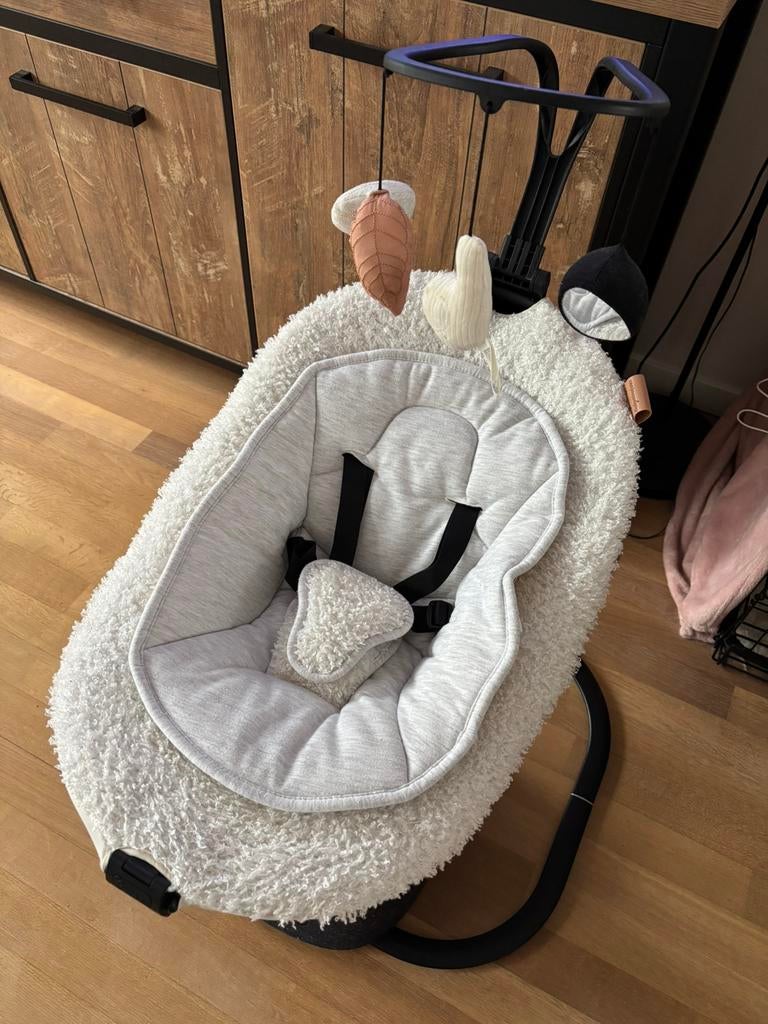 Babymoov Swoon Evolution Swing - Curl White, Kinderen en Baby's, Wipstoeltjes, Ophalen, Zo goed als nieuw