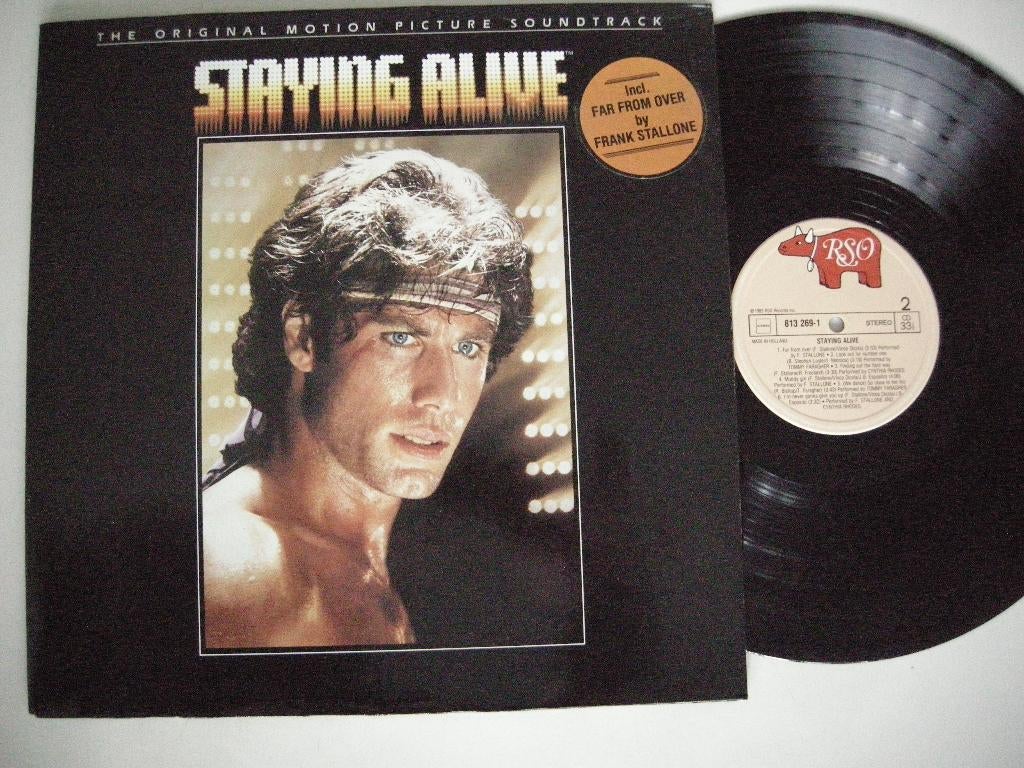 Staying Alive soundtrack - LP vinyl zgan, Ophalen, Zo goed als nieuw, 12 inch