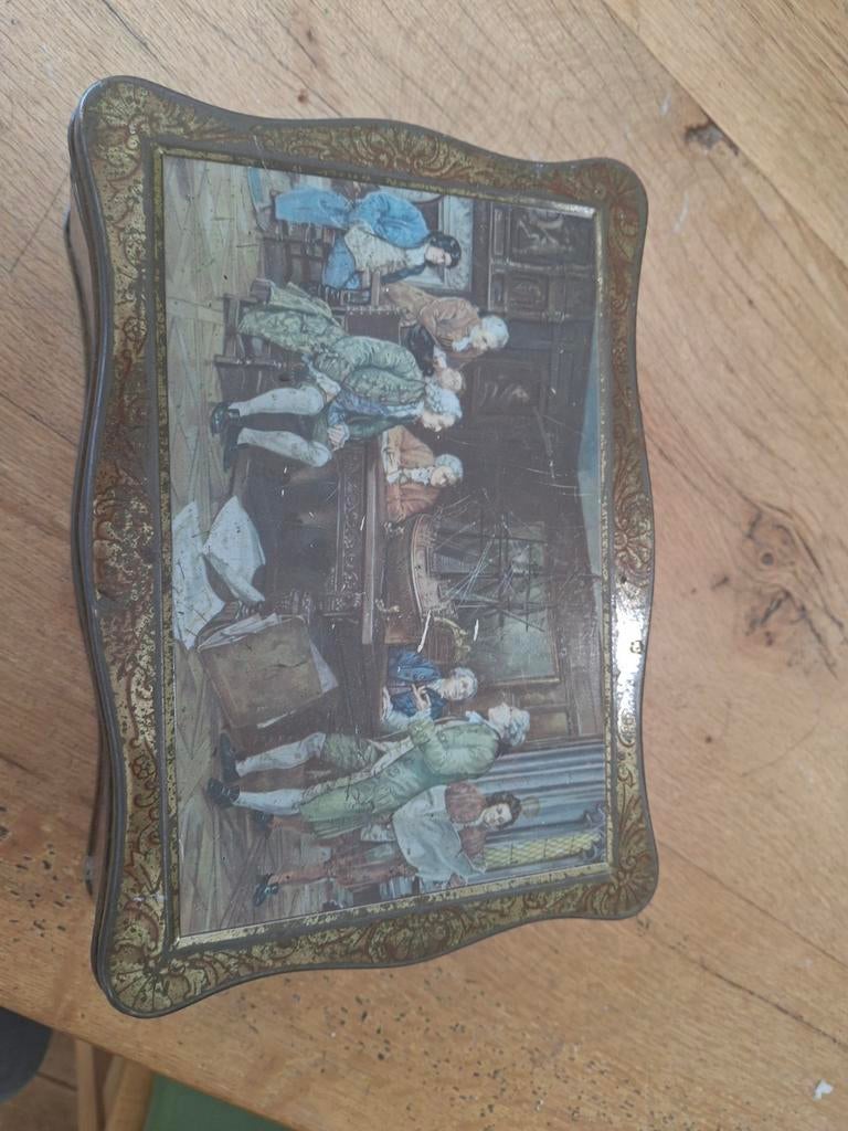 Vintage Patria Koekblik - Antiek met Klassieke Afbeelding, Ophalen of Verzenden