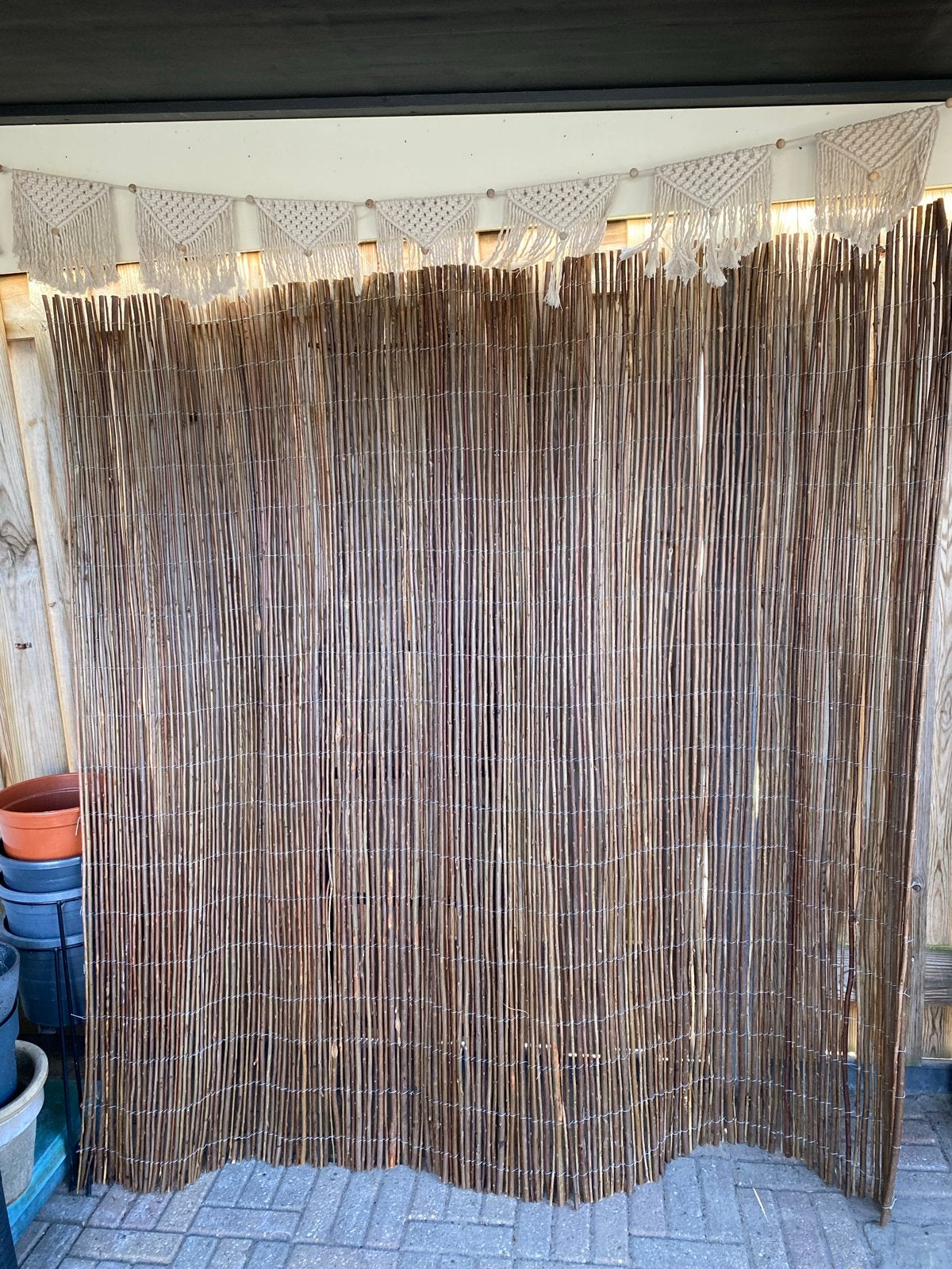 Wilgentakken schutting 1.80x1.80m, Ophalen, Minder dan 3 meter, Hout, 1 tot 2 meter