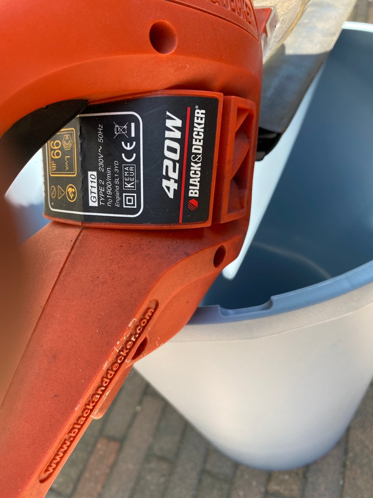 Black & Decker Elektrische Heggenschaar 420W 50cm, Ophalen of Verzenden, Gebruikt, Elektrisch
