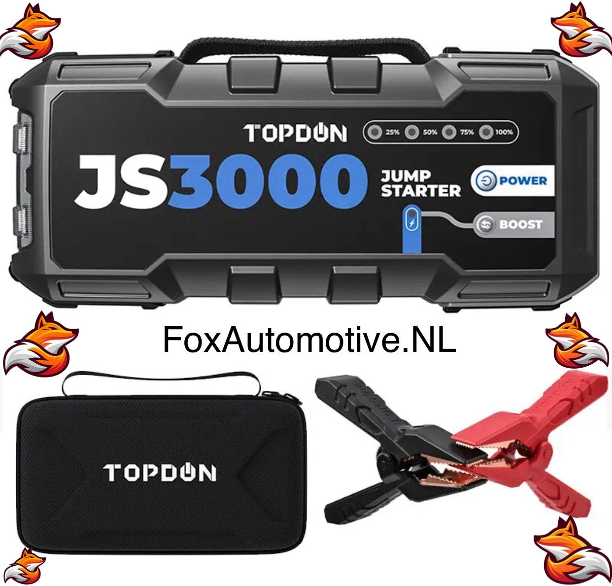 Topdon JumSurge3000 JS3000 starthulp jumpstarter powerbank, Ophalen of Verzenden, Nieuw