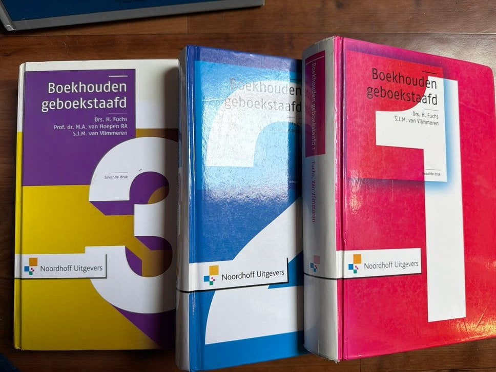 Boekhouden Geboekstaafd 1, 2 en 3 - (3 boeken), Ophalen of Verzenden, Beta, Gelezen, WO