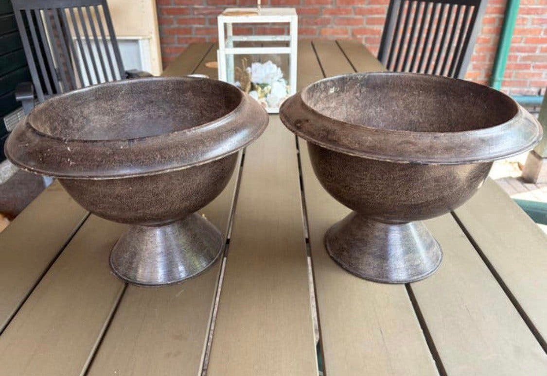 Twee mooie planten bakken, Ophalen, Gebruikt, Minder dan 30 cm, Minder dan 60 cm