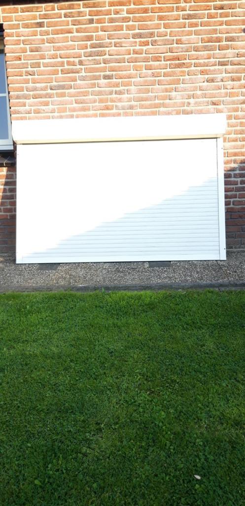 Rolluik elektrisch afmeting 2270mm x 1180mm 9001, Doe-het-zelf en Verbouw, Rolluiken, Ophalen, 100 tot 150 cm, Crème of Beige