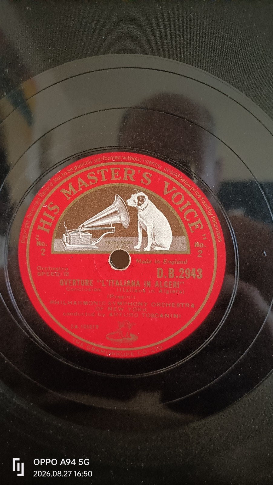 His Master's Voice 78 toeren plaat - Zeer goede staat, Ophalen of Verzenden, Zo goed als nieuw, 10 inch, Overige typen
