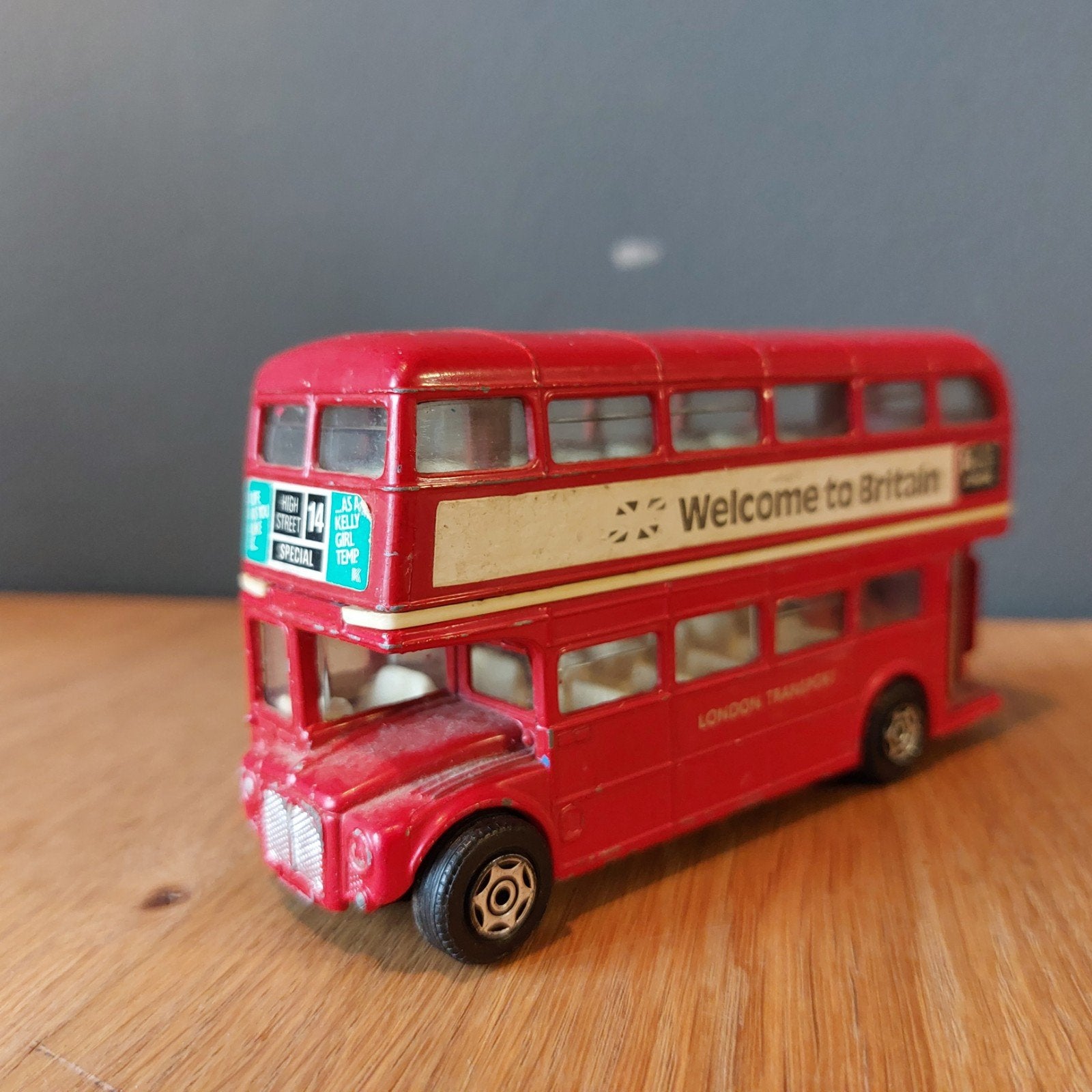 Engelse Dubbeldekker Bus - London Transport Routemast, Ophalen, Gebruikt