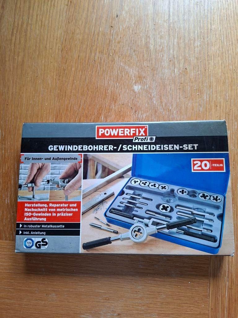 POWERFIX Profi Schroefdraad snij Set 20-delig m3 tot m12, Ophalen of Verzenden, Nieuw