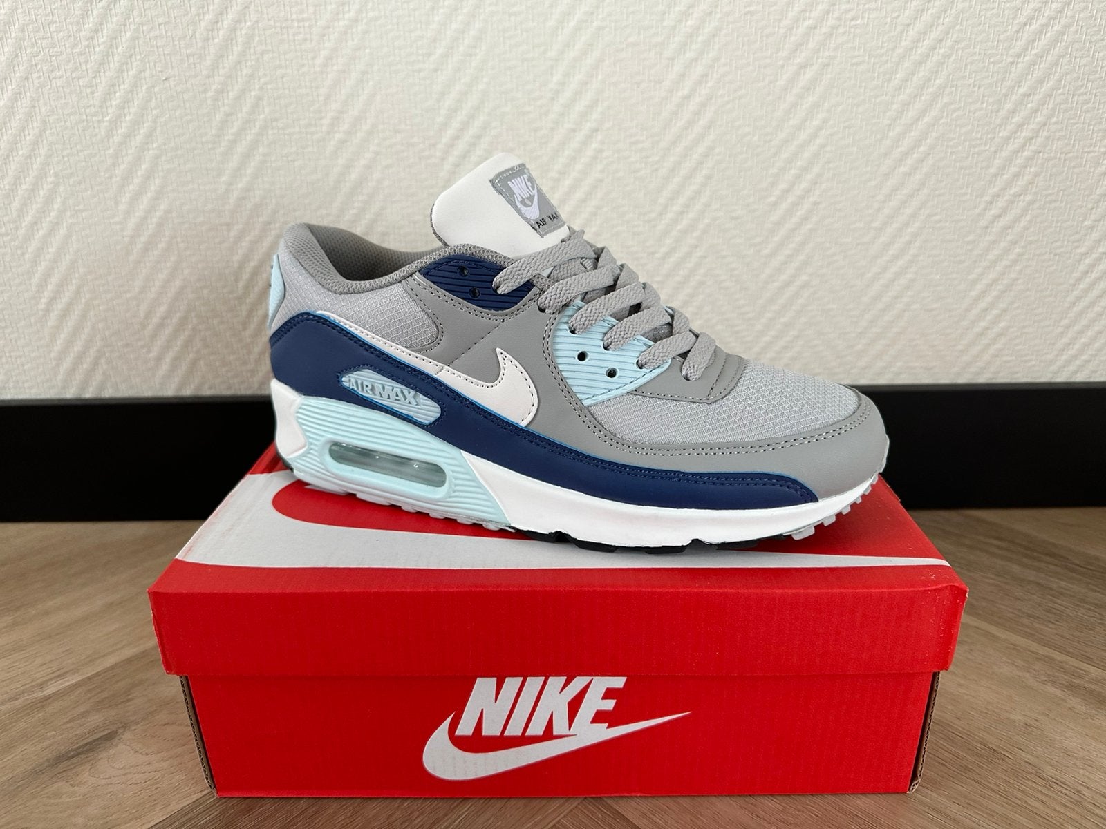 Nike air max 90, Ophalen, Blauw, Nieuw, Sneakers of Gympen