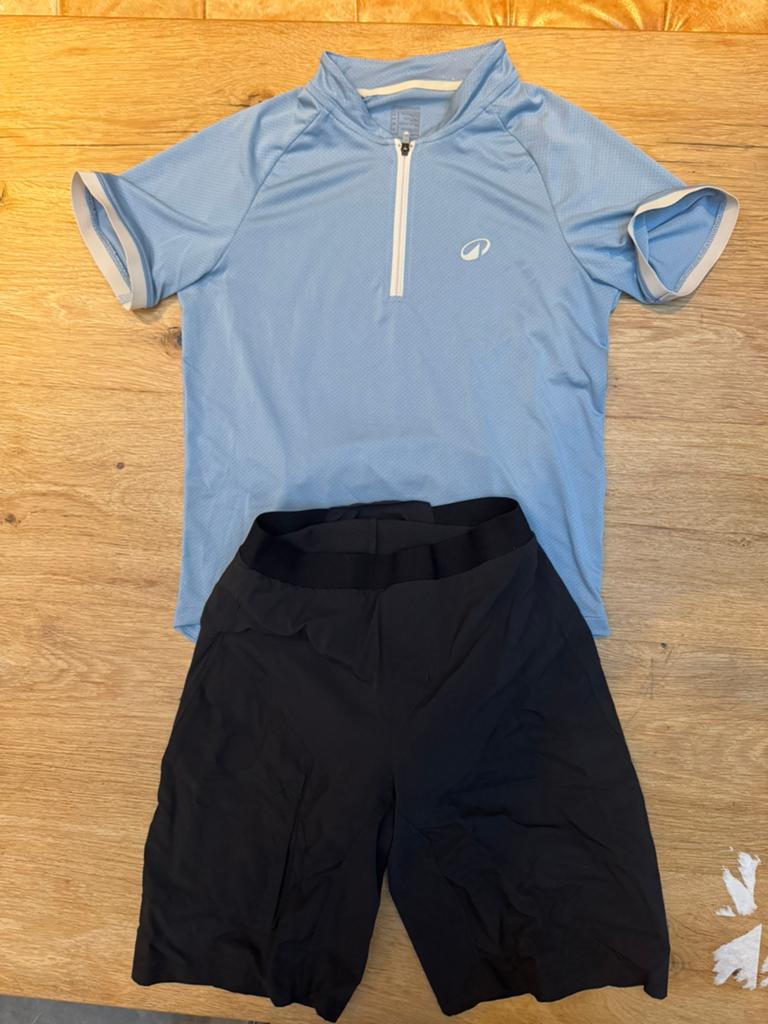 Wielren/MTB broek + shirt maat 144, Ophalen of Verzenden, Zo goed als nieuw