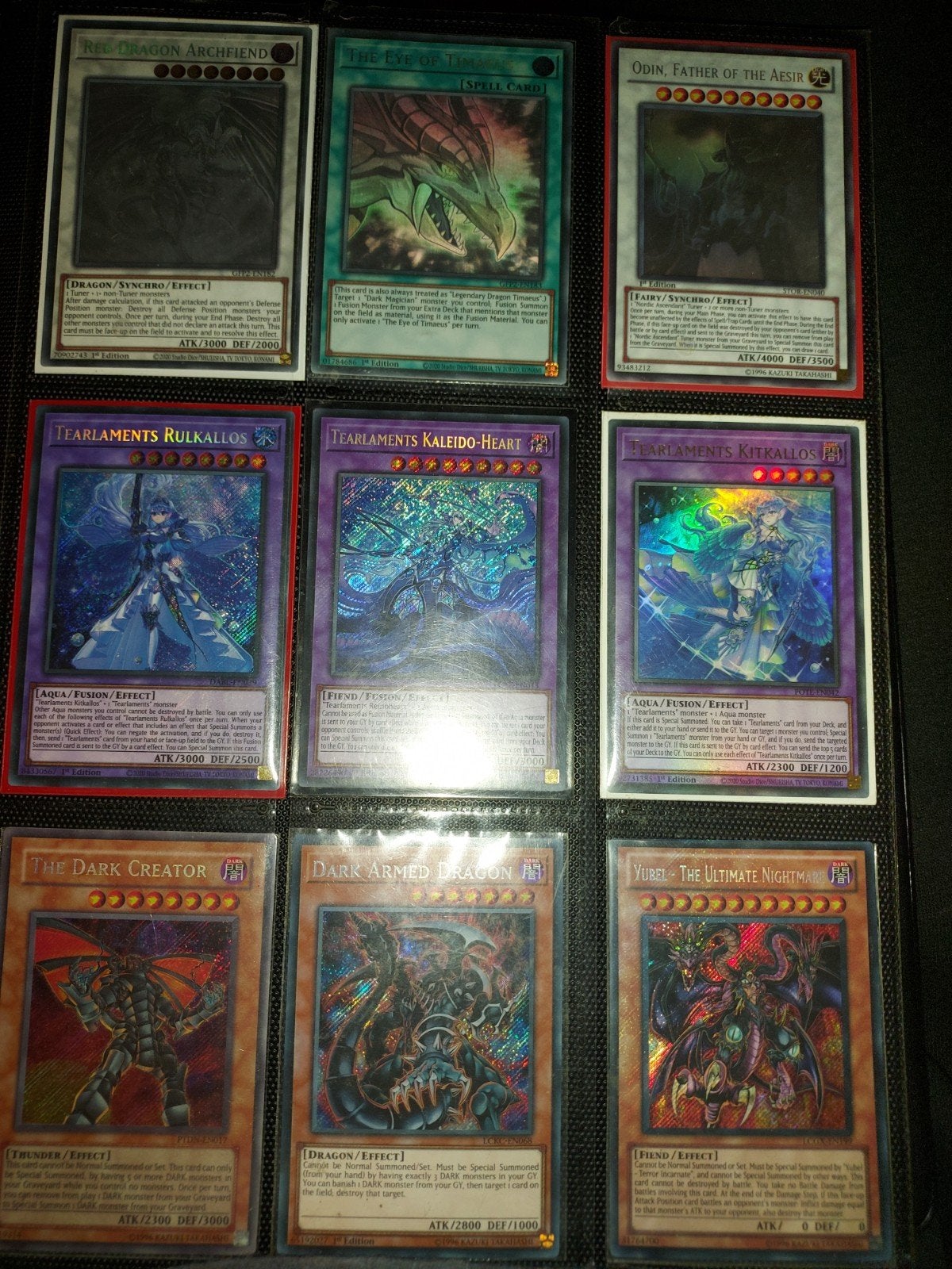Yugioh kaarten te koop, Ophalen of Verzenden, Zo goed als nieuw, Meerdere kaarten, Foil