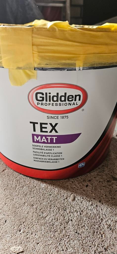 Glidden Professional Tex Matt verf wit, Ophalen