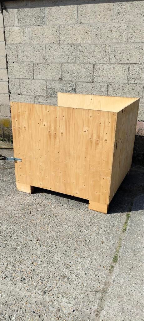Robuuste Verhuiskisten 1x1m met Scharnieren, Palletwagen, Doe-het-zelf en Verbouw, Kratten en Dozen, Ophalen, Gebruikt, 100 cm of meer