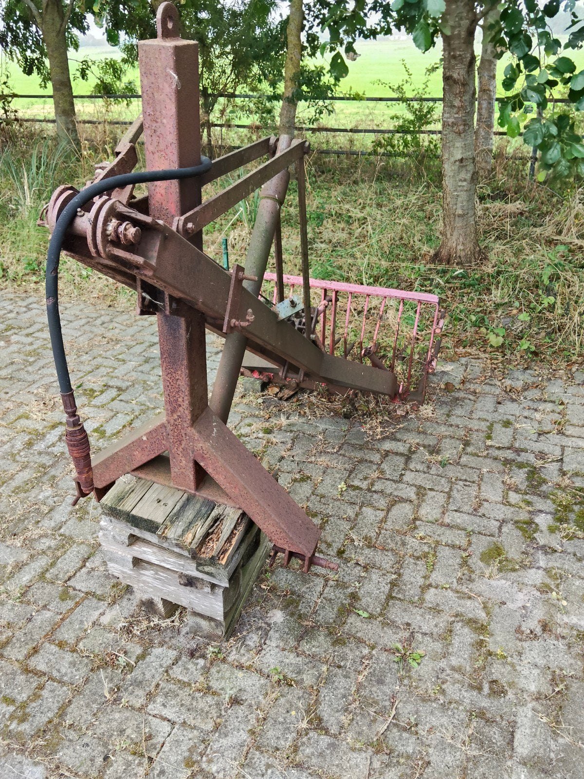 Hydraulische achterlader en Miedema landbouwwagen, Ophalen, Glastuinbouw, ., .