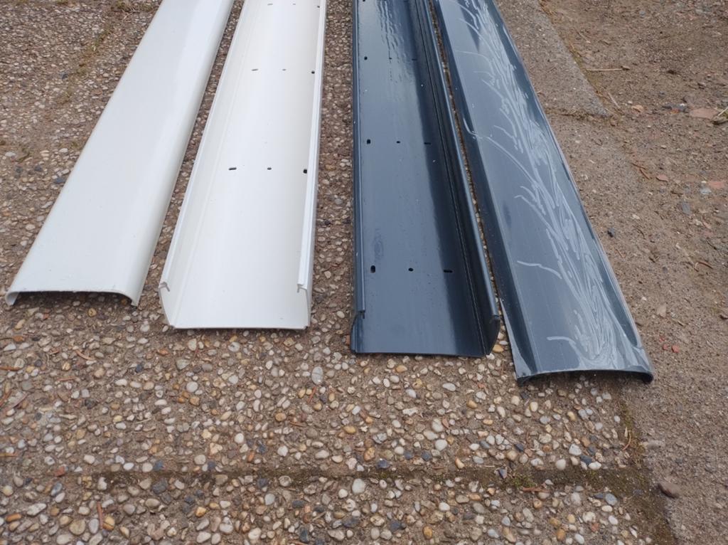 Kabelgoot antraciet 12x6x200 cm, Ophalen, Nieuw