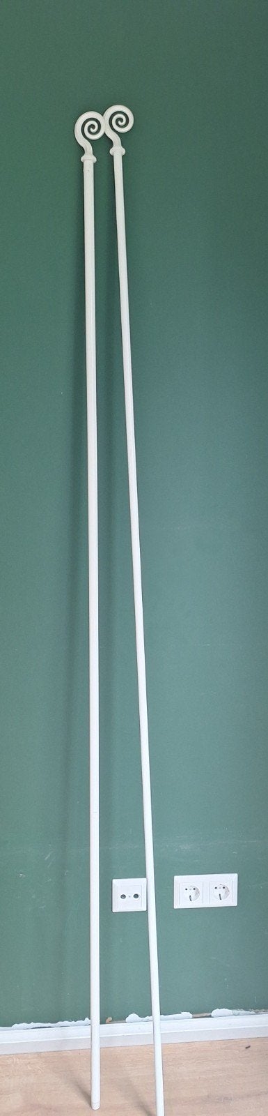 Ikea gordijnrails metaal, Ophalen, Gebruikt, Wit, Metaal