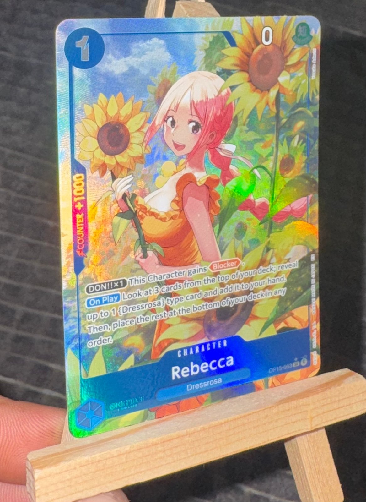 Rebecca OP15-053 ALT ART, Hobby en Vrije tijd, Verzamelkaartspellen | Overige, Ophalen of Verzenden, Nieuw, Losse kaart
