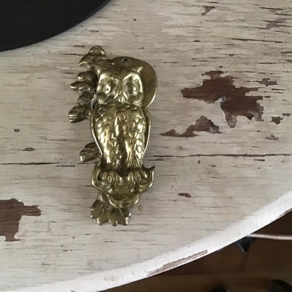 Messing deurkloppertje, Antiek en Kunst, Antiek | Koper en Brons, Ophalen of Verzenden