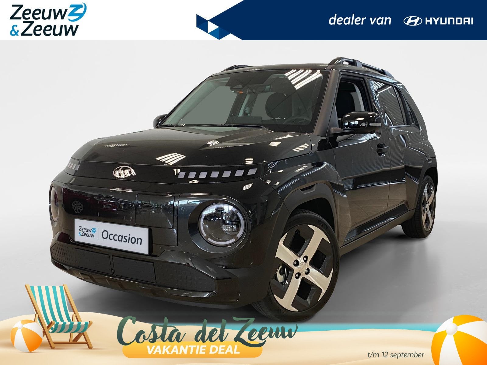 Hyundai INSTER Evolve 49KWH | | 0,99% RENTE MOGELIJK | VAN, 12 maanden, Stof, 116 pk, Zwart