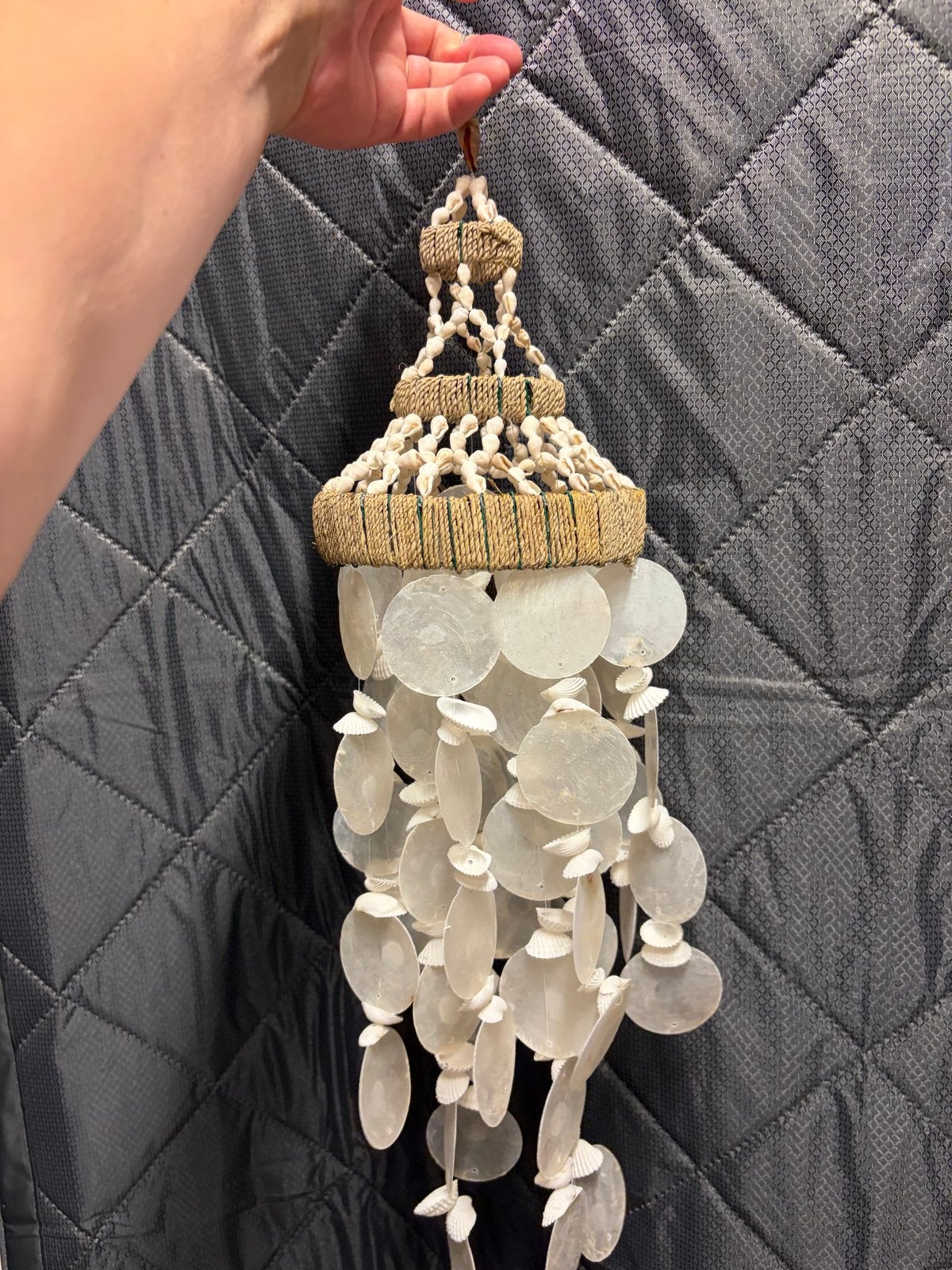 Mooie schelpen windgong / decoratie, Boho, Nieuw, Ophalen of Verzenden, Natuurlijk materiaal