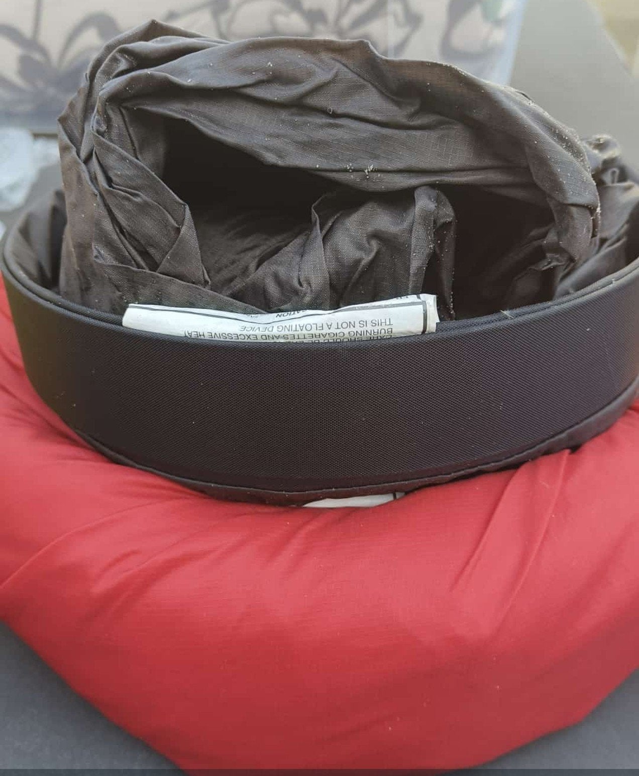 Fatboy Lamzac loungebed/strandbed, Huis en Inrichting, Zitzakken, Ophalen of Verzenden, Gebruikt, Rood, Overige typen