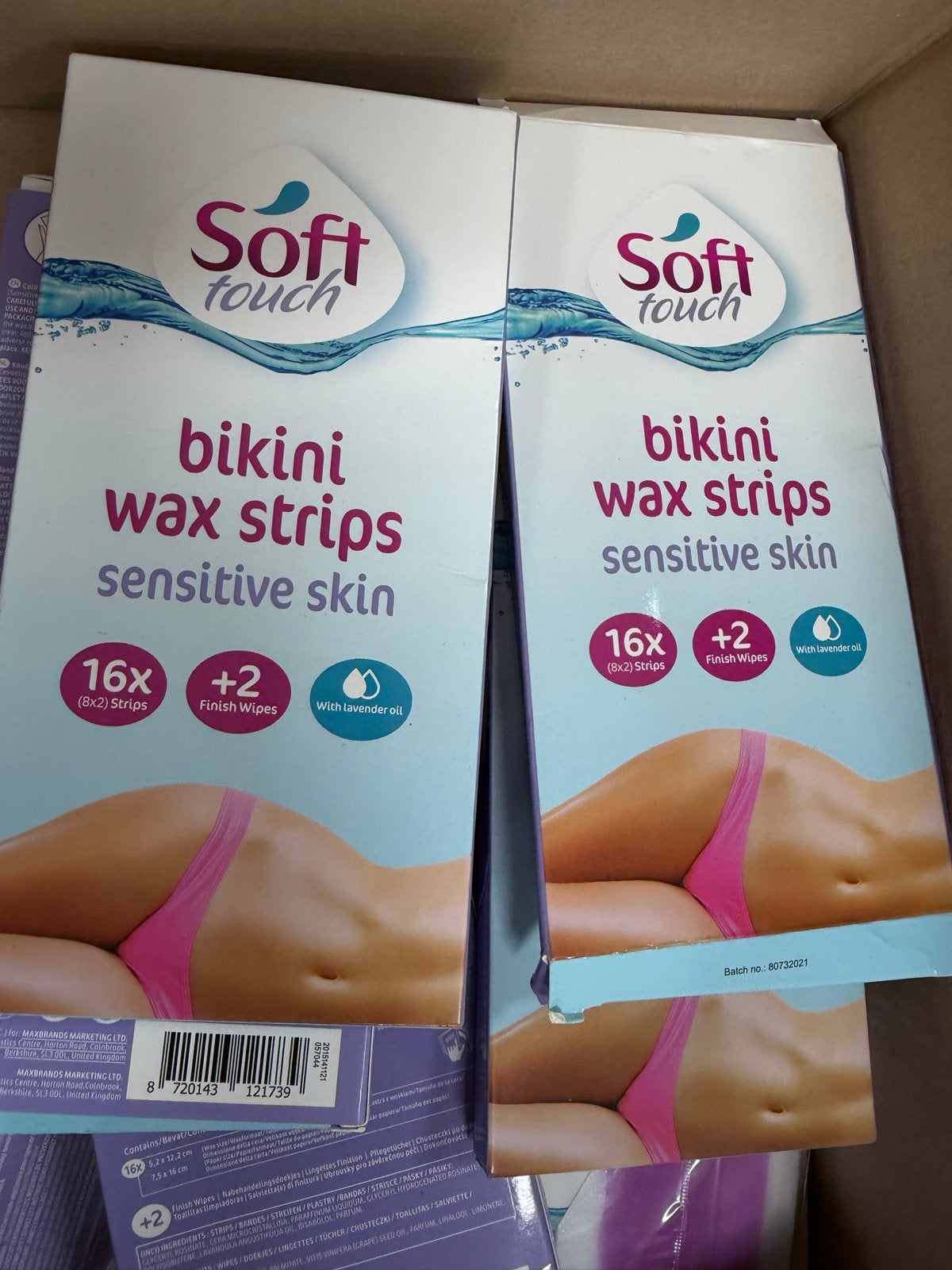 6 x Soft Touch Bikini Wax Strips Gevoelige Huid - 16 Strips, Ophalen of Verzenden, Nieuw, Overige typen