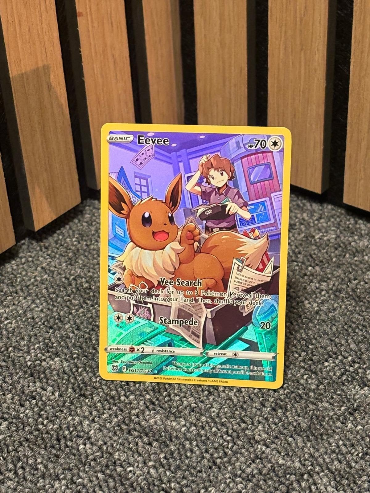 Eevee TG11/TG30, Ophalen of Verzenden, Zo goed als nieuw, Losse kaart, Foil