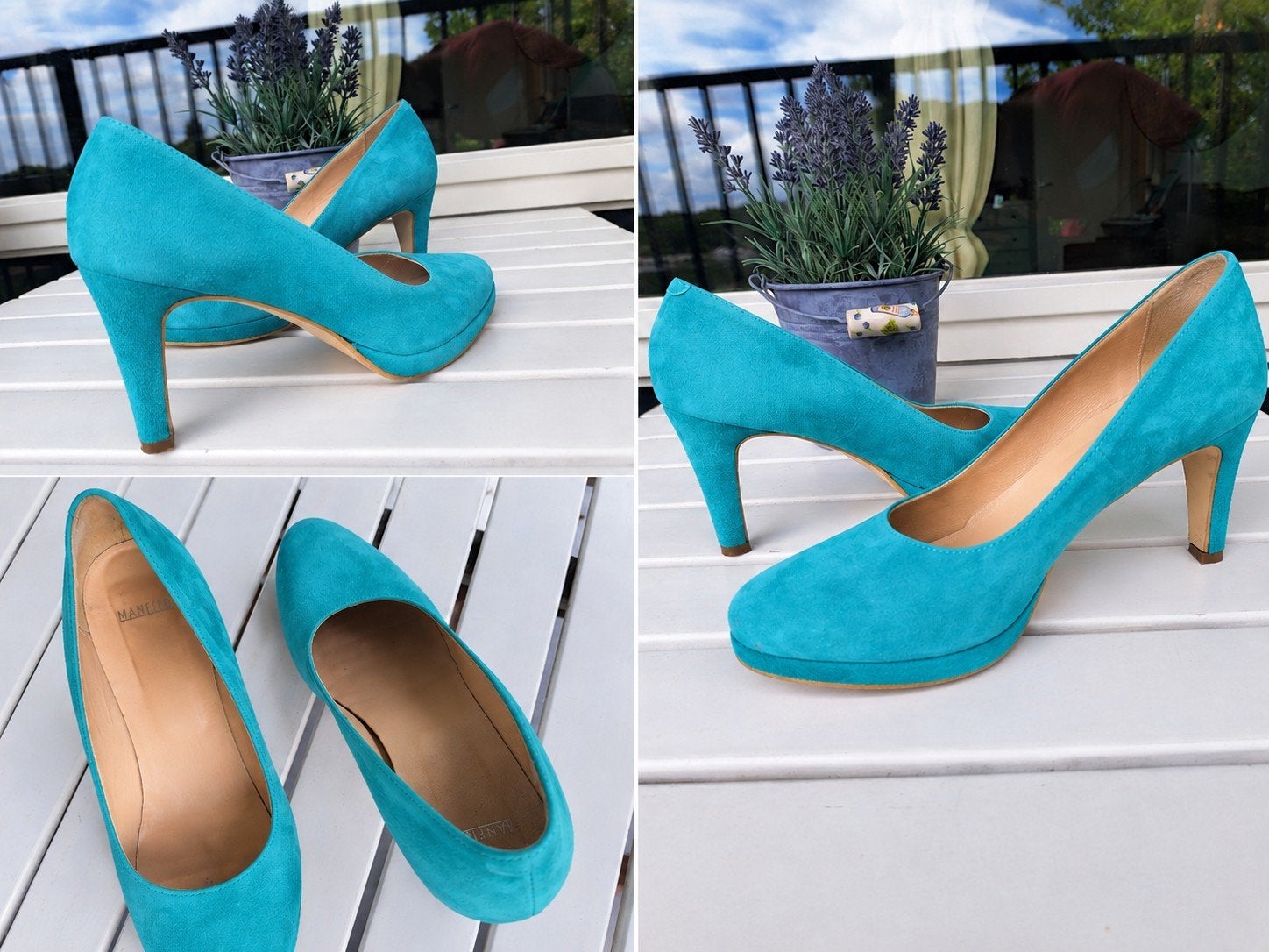 hakken gebruikt, Kleding | Dames, Pumps, Overige kleuren, Ophalen of Verzenden, Manfield