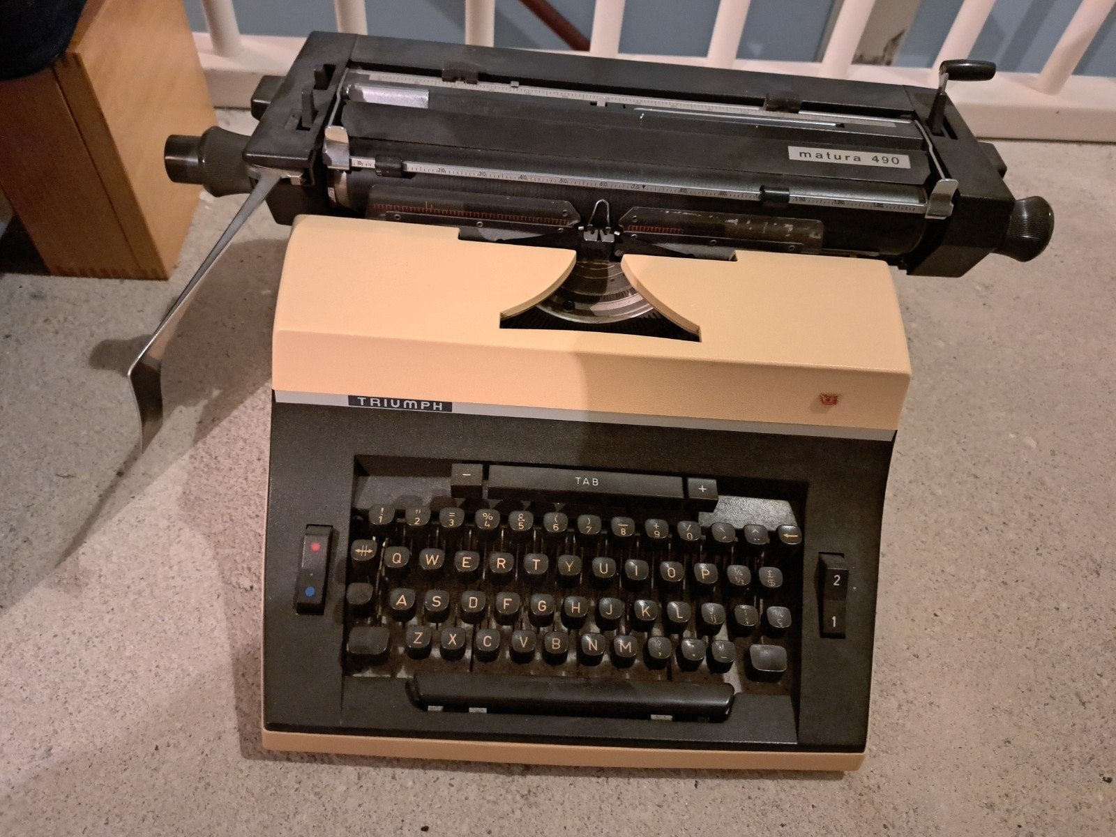 Vintage Triumph typemachine, Diversen, Ophalen, Gebruikt