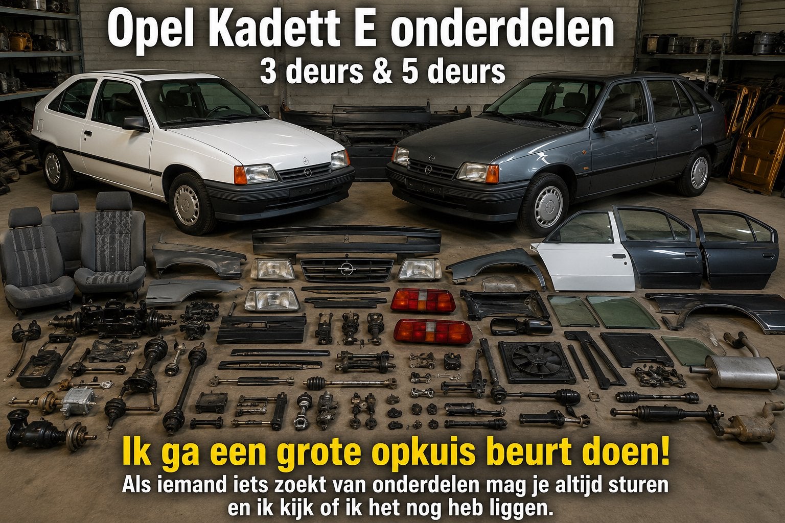 Opel Kadett E & C20XE onderdelen - Groot aanbod!, Ophalen of Verzenden, Gebruikt, Opel