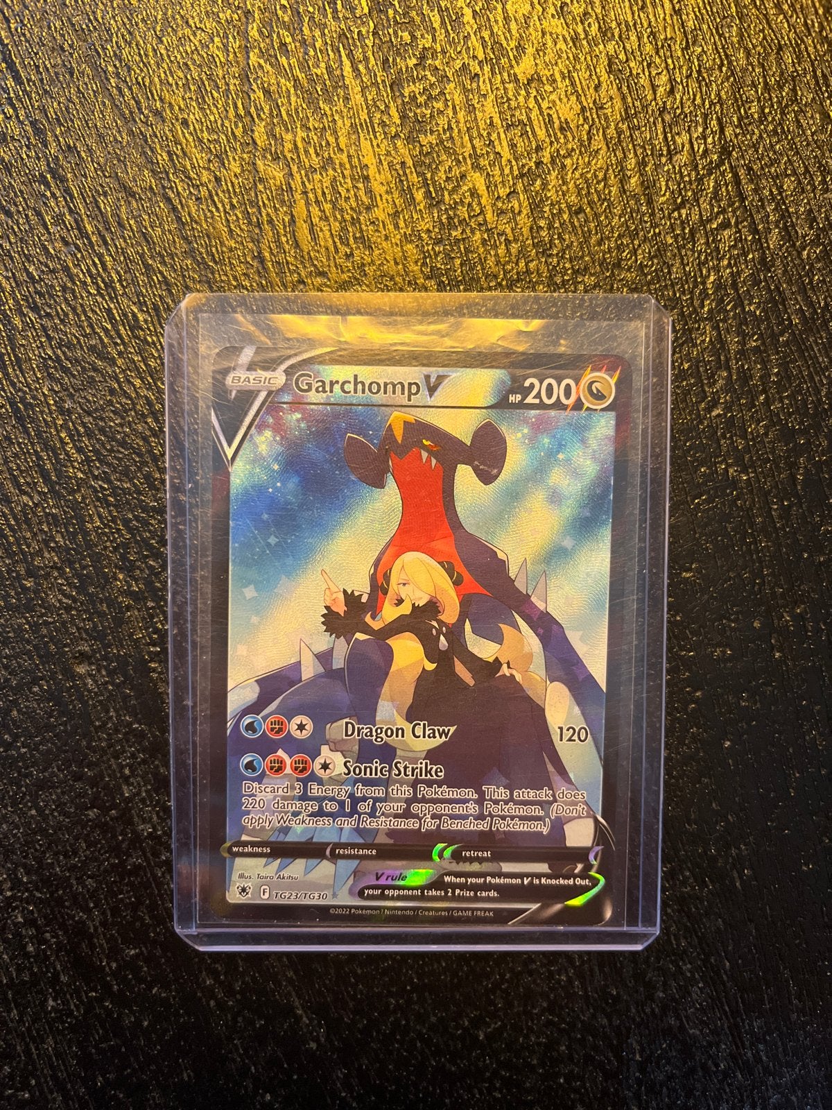 Garchomp V Pokémon Kaart (TG21/TG30) - Zo goed als nieuw, Ophalen of Verzenden, Zo goed als nieuw, Losse kaart