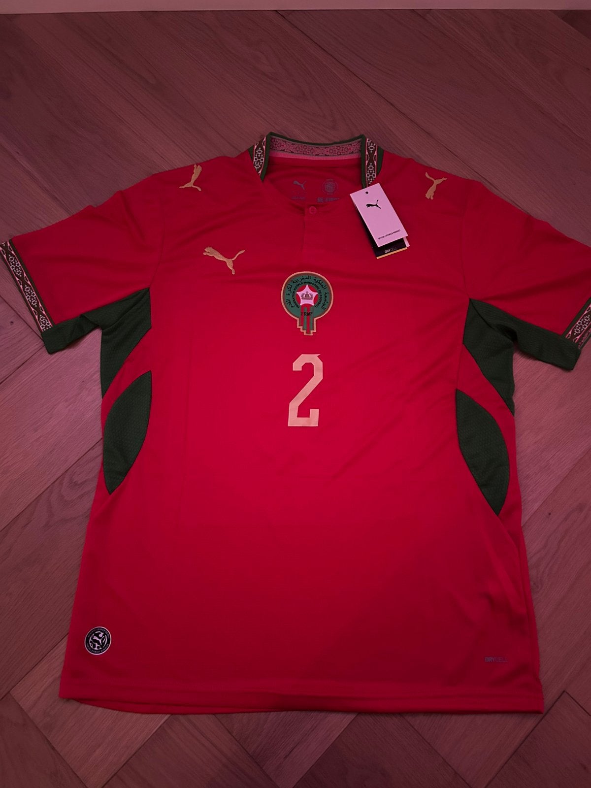Marokko thuis shirt maat L, Maat 52/54 (L), Verzenden, Nieuw, Voetbal