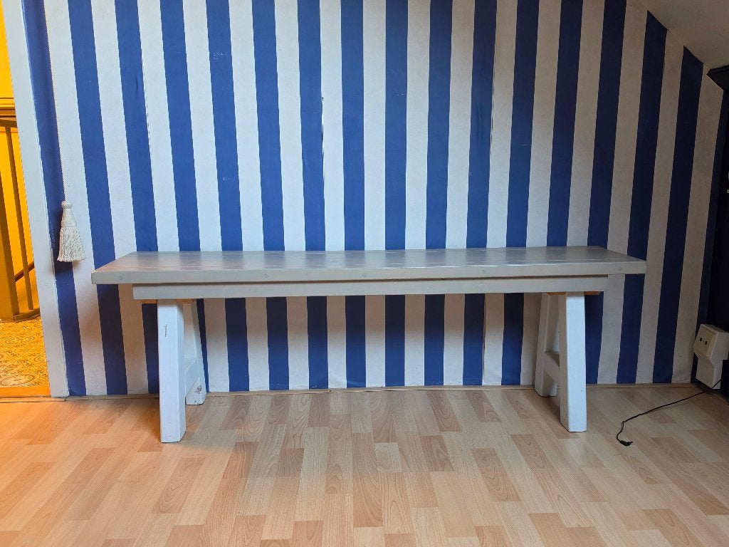 Houten bank, Huis en Inrichting, Ophalen, Minder dan 75 cm, 150 tot 200 cm, Driepersoons