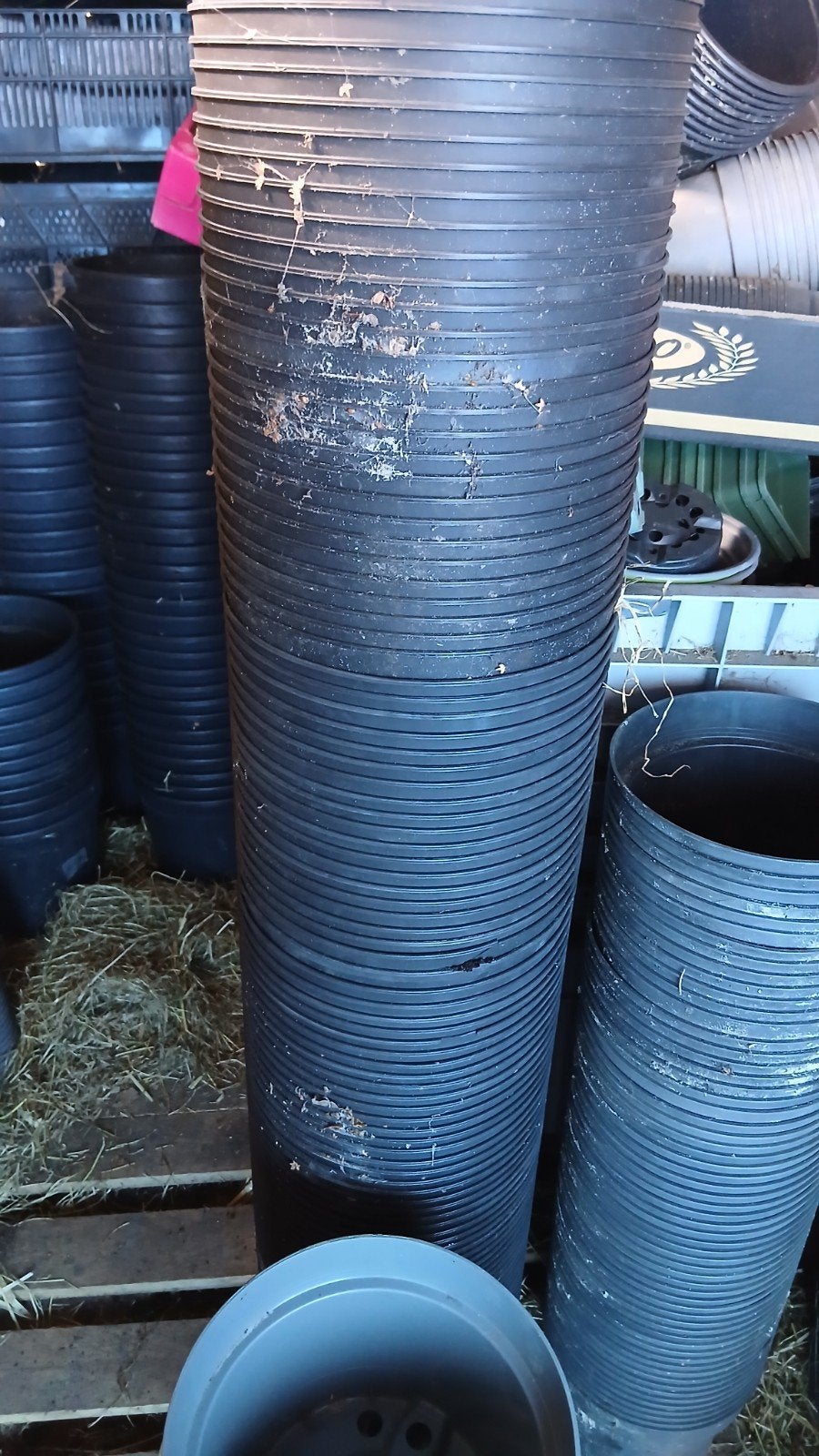gebruikte kweekpotten 7.5 liter, Tuin en Terras, Ophalen, Kunststof, Gebruikt, Rond