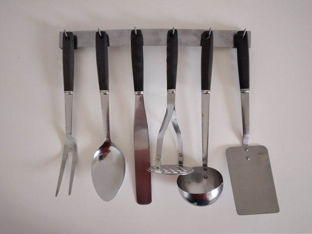 Lepelrek. Vintage. Jaren '70., Ophalen of Verzenden, Zwart, Metaal, Overige merken