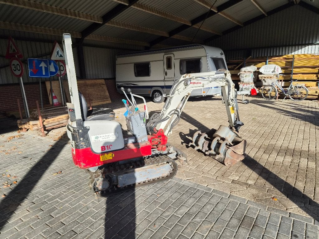 mini kraan takeuchi 2014, Ophalen, Graafmachine