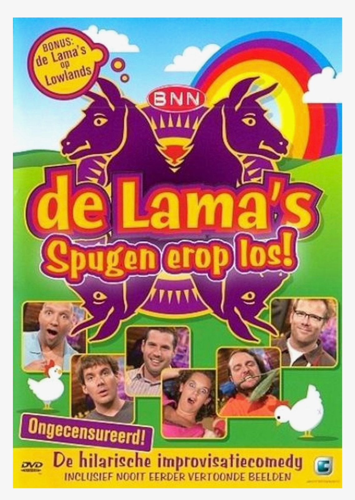 De Lama’s spugen erop los! DVD nieuwstaat, Alle leeftijden, Inclusief doosje, De Lama's, Nederlands