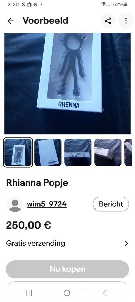 Rihanna Popje Rhenna - Nieuw in folie, Verzamelen, Ophalen of Verzenden, Nieuw