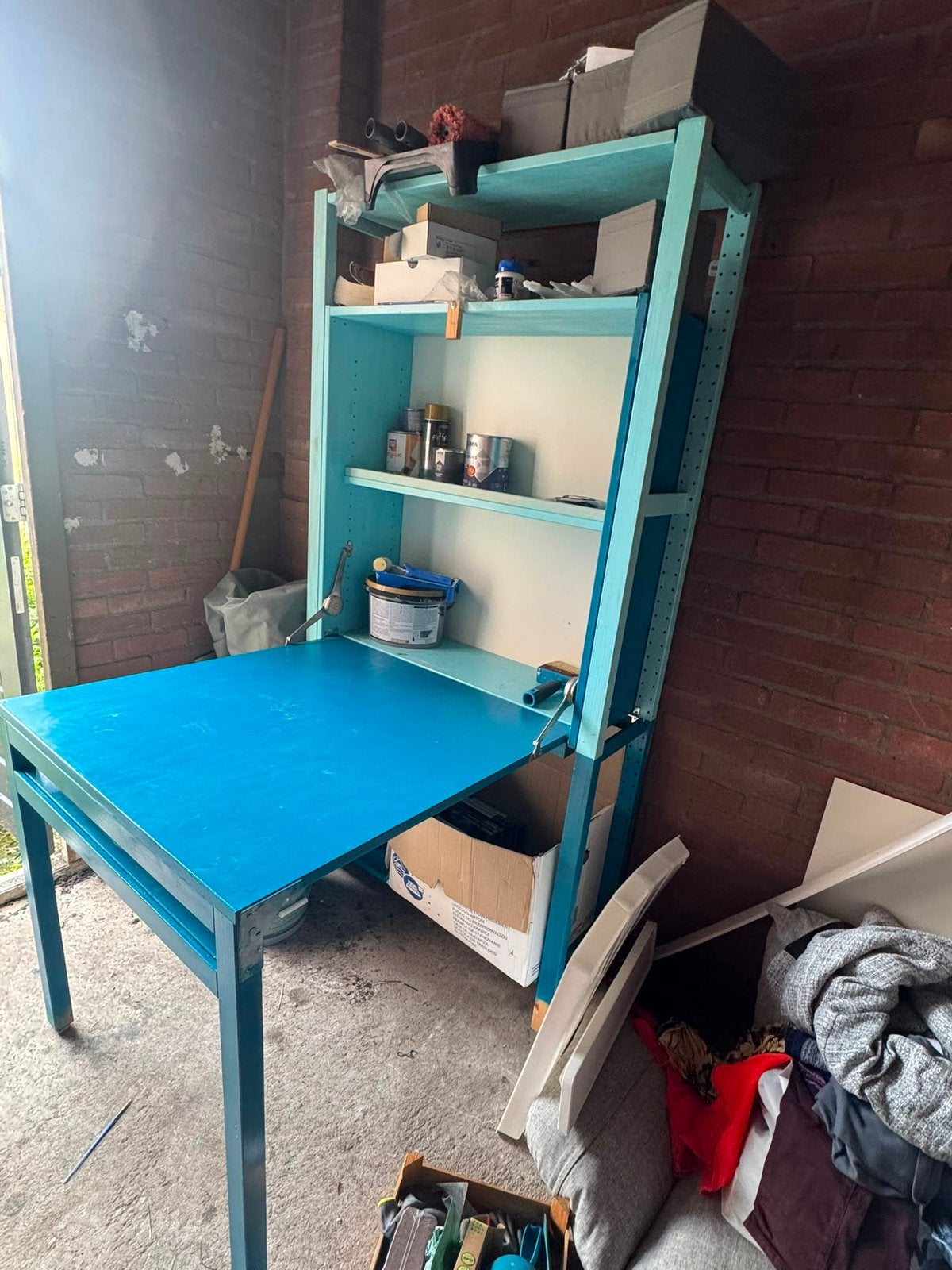 IKEA IVAR stellingkast met uitklapbaar tafelblad, Ophalen, Gebruikt