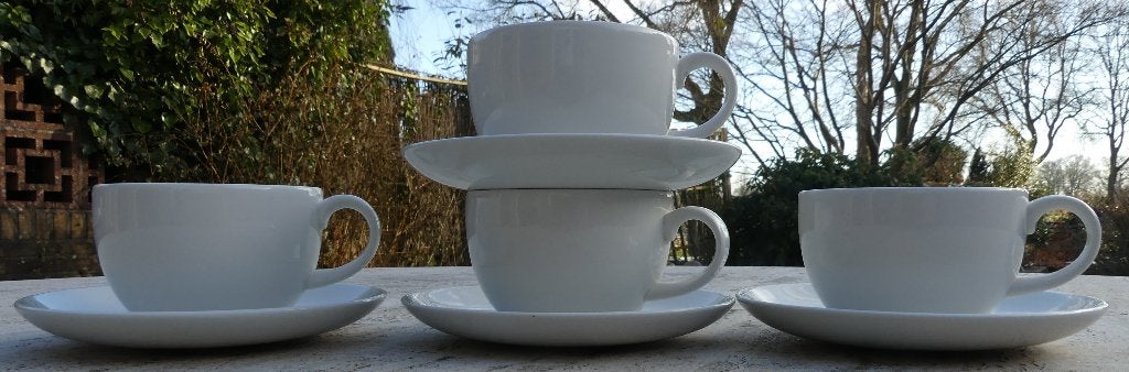 Johnson Bros Exclusively for Douwe Egberts 4 Kop + Schotel, Overige merken, Klassiek, Nieuw, Ophalen of Verzenden