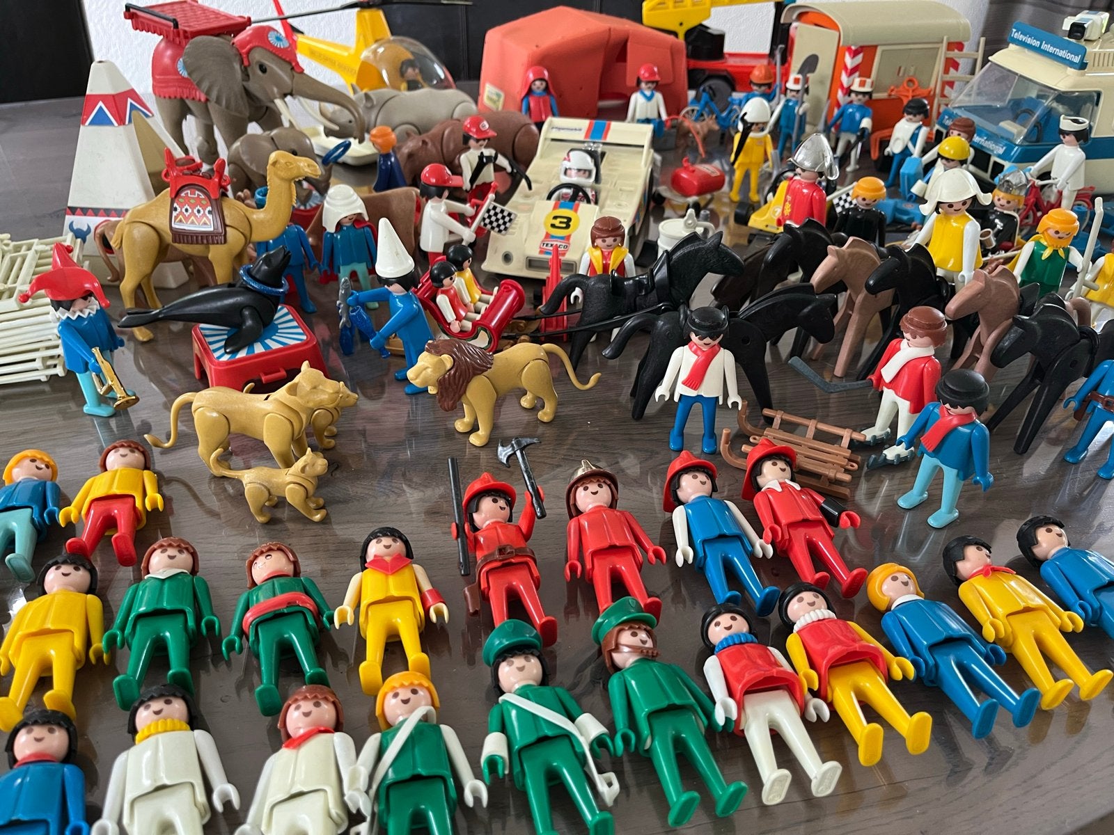 Grote Playmobil collectie: figuren, dieren, voertuigen en me, Gebruikt, Losse onderdelen, Overige typen, Ophalen of Verzenden