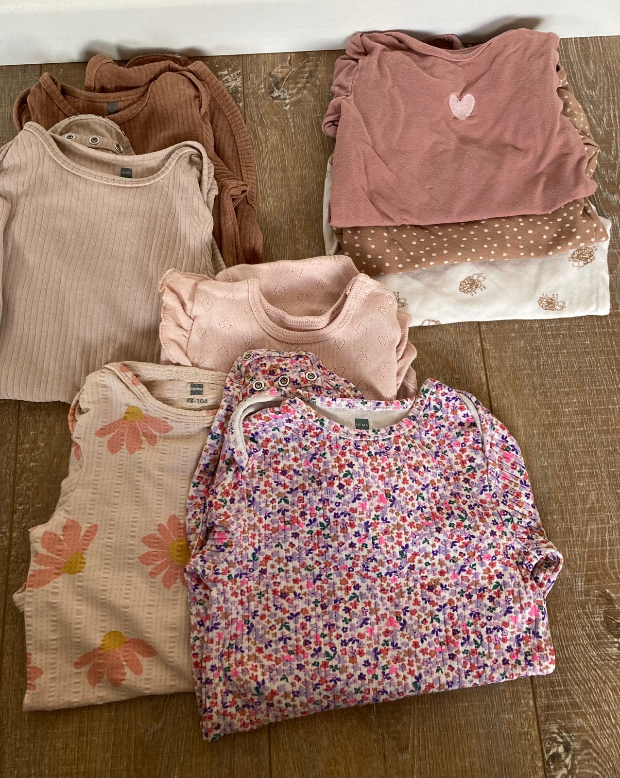 Rompertjes lange mouw maat 98/104, Kinderen en Baby's, Kinderkleding | Maat 104, Ophalen, Zo goed als nieuw, Jongen of Meisje