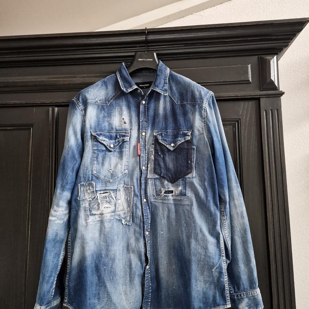 Dsquared2 blouse ORIGINEEL!!!., Ophalen of Verzenden, Zo goed als nieuw, Halswijdte 41/42 (L)
