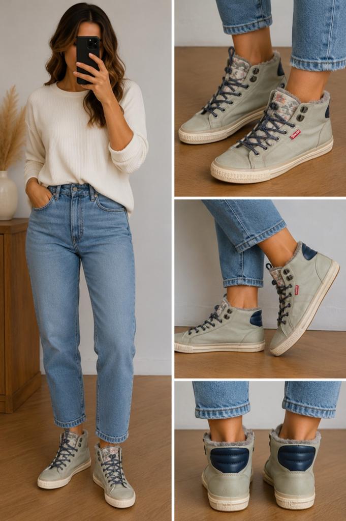 Venice gevoerde sneakers / veterboots beige maat 39, Kleding | Dames, Schoenen, Venice, Ophalen of Verzenden, Groen, Sneakers of Gympen