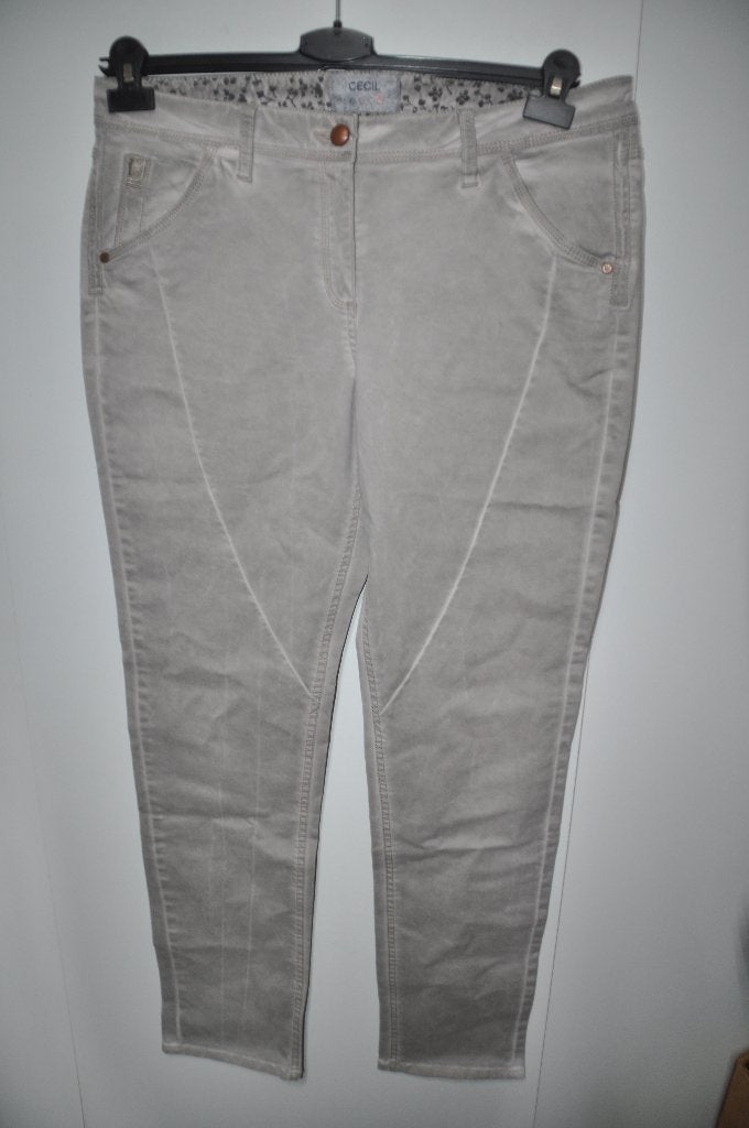 Sc7 Cecil broek grijs maat L, Maat 38/40 (M), Ophalen of Verzenden, Zo goed als nieuw, Grijs