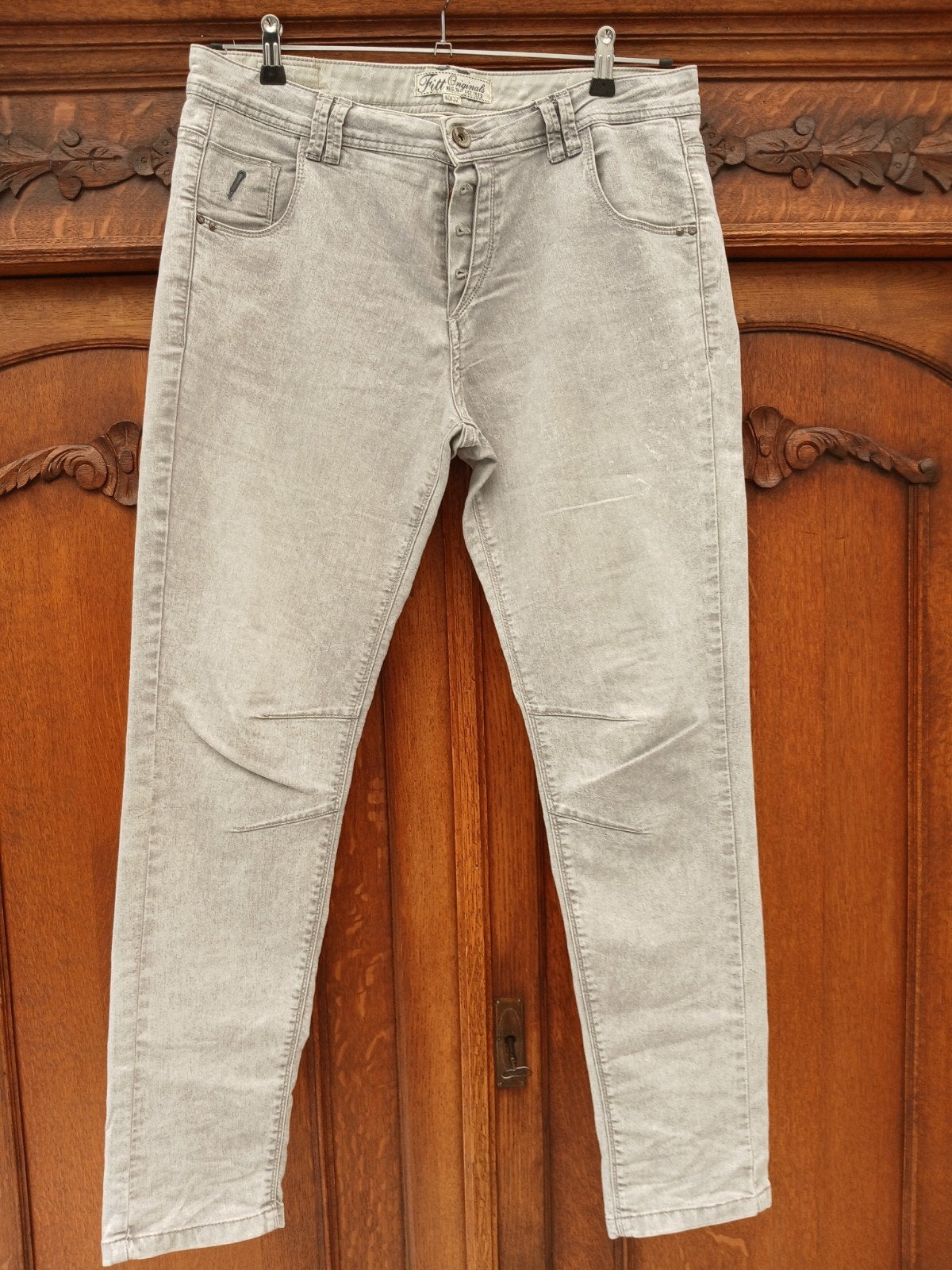 Fitt Originals zacht grijze broek maat 40 met stretch, Kleding | Dames, Ophalen of Verzenden