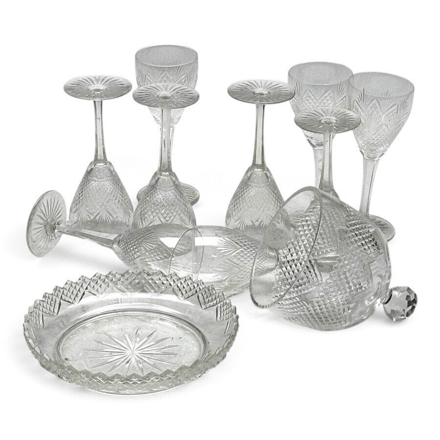 Lot geslepen kristal (15x), Ophalen of Verzenden