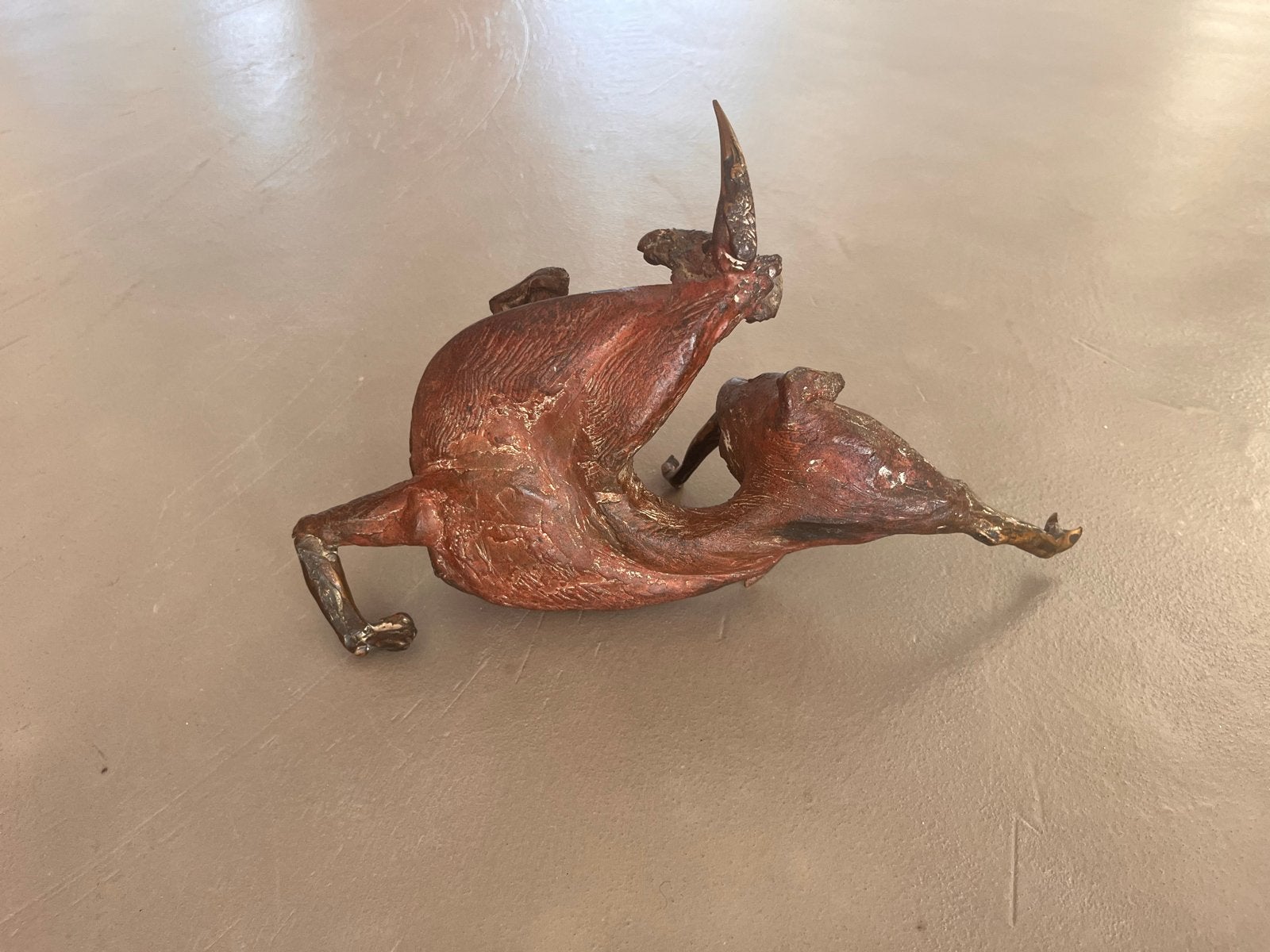 Jos Dirix, Bronzen Stier, Ophalen, 20 - 50 cm, Beeld, Bruin